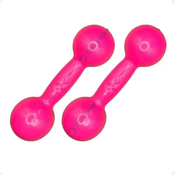 Par de Halteres Revestidos 2 Kg - Rosa