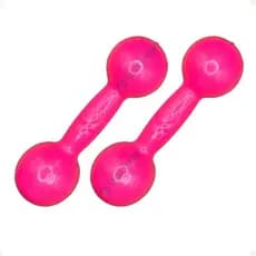 Par de Halteres Revestidos 2 Kg - Rosa