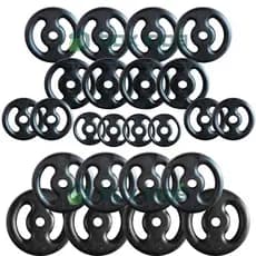Combo com 24 Anilhas de Ferro Fundido - 100 Kg