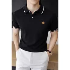Polo Masculina Premium em Algodão com Bordado – Conforto e Estilo