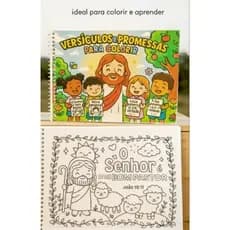 caderninho de colorir para  VERSICULOS E PROMESSAS com 30 paginas