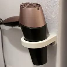 Suporte Para Secador De Cabelo Escova Parede Universal e Parafusos Fita