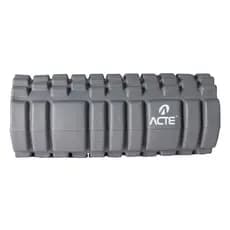 Rolo de Liberação Miofascial, Rolo de Massagem, Rigido, 34cm, Cinza e Branco T141-C, Acte Sports