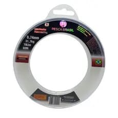 Linha Leader Aqualeader Fluorcoating 0,78mm 80lb 36,3kg 60m Pesca Brasil Fluorcarbono