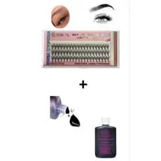Kit Cola Para Extensão de Cílios 22ml + Tufos Dafu 12P