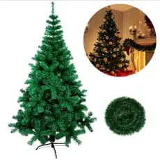 Árvore De Natal 150cm 320 Galhos Pinheiro Cheia Tradicional Luxo + Festão