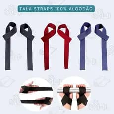 Tala Straps Par (2 Unidades) | 100% Algodão | Crossfit | Academia | Musculação | Profissional