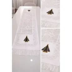 Caminho, Trilho, Centro de mesa 0,40x1,50 cm renda Nossa Senhora Aparecida
