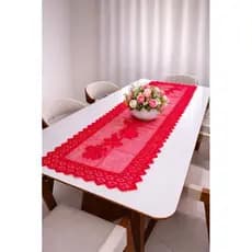 Caminho Centro Trilho Passadeira de mesa 2,00X0,50CM metros renda (GROSSA)