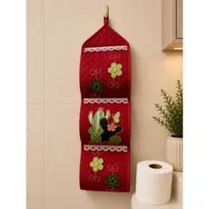Porta Papel Higiênico Estampado/Aplicado pra 3 Rolos Até 60 Metros Decorativo Banheiro