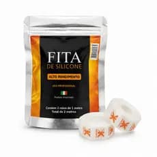 Fita Profissional de Silicone para Mega Hair – 2 Metros (Transparente)