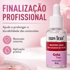 Finalizador De Cílios Lash Navina 30ml Gota Mágica Master