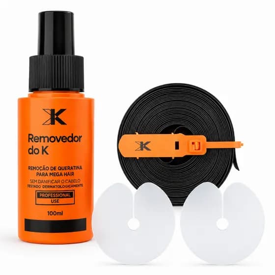 Kit Mega Hair Do K Cola Queratina + Removedor + Separador De Mechas