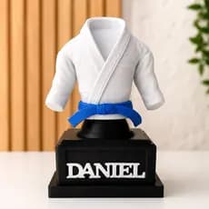 troféu kimono Decorativo Personalizado- Jiu-jitsu,karatê