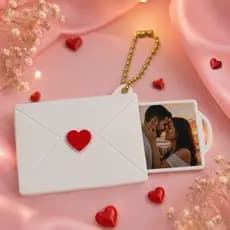 Kit 2 Chaveiro Envelope Romântico Personalizado 💌