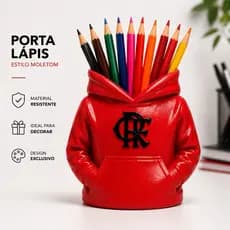 Porta-lápis,Porta-caneta, Porta-treco Moletom Personalizado