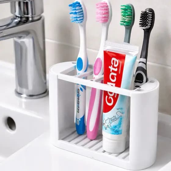 Porta Escova e Pasta de Dente-Organizador-Higienico