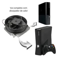 Cooler Xbox 360 Original Com Dissipador Slim E Super Slim