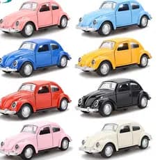 Brinquedo carrinho de Alloy modelo de carro com friccao esportivo fusca
