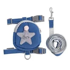 Mochila Pet Para Cachorro Cães Gatos Coleira Peitoral Com Guia Mini Saco De Ombro Bolsa