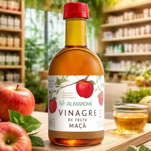 Vinagre Vegano de Maça Zero Açucar 100% Natural Dieta e Digestão Detox Jejum Emagrecimento