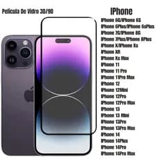 Película De Vidro Temperado 3D Para IPhone Apple 6 7 8 Plus 11 ProMax 12 13 Air 14 15 16 17 Pro Max