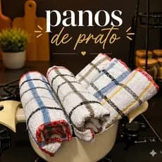Kit Pano Cozinha Limpeza Gourmet Casa 15/5 Unidades Pia Copa Fogão