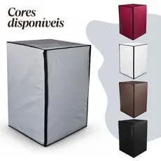 Capa Lava  Seca Midea Storm 11kg Impermeável Zíper Luxo corino