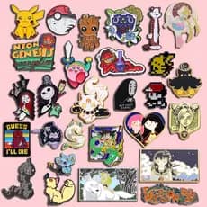 50 Estilos Desenho Animado Esmalte Anime Broches De Acessórios De Moda Presentes