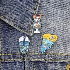 Broche Esmaltado Estilo Resort Oceano , Acessórios De Roupas Da Moda , Mochila , Crachá , Presente