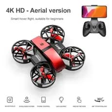 Mini Avião Drone Profissional 4K WiFi FPV HD Câmera Aérea Com Capa Protetora Luzes LED Quadcopter Brinquedos De Presente