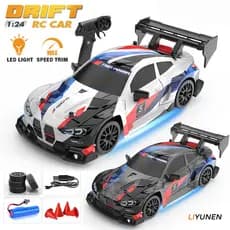 1 : 24 RC Drift 4WD Carro Novo Modelo BMW GTR Porsche 911 De Controle Remoto Brinquedo Acelerador Proporcional Alta Velo