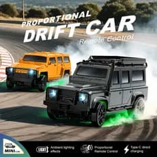 1 : 64 Desktop Mini RC 4WD Drift Car Land Rover Hummer Off-road Escalada BMW Porsche Modelo De Carro Brinquedo 1/64 Pequ