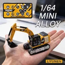 1/64 MINI Liga RC Escavadeira Empilhadeira Caminhão De Controle Remoto Bolso Carro Brinquedo Pequena Engenharia Veículo