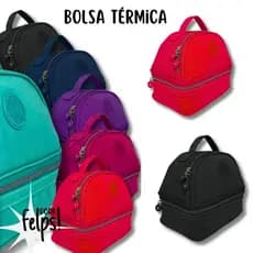 Bolsa Térmica Redonda Portátil Com Isolamento 2 Compartimentos Térmico Para Marmita e Piquinique