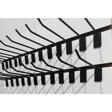 KIT 10 GANCHOS PRETO PARA PAINEL CANALETADO