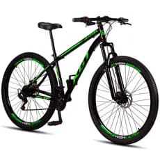 Bicicleta Aro 29 KGT Shift Aço Carbono Freios a Disco 21 Marchas Suspensão Diant