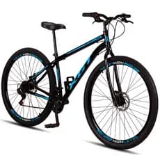 Bicicleta Aro 29 Aço Carbono Freios A Disco 21 Marchas