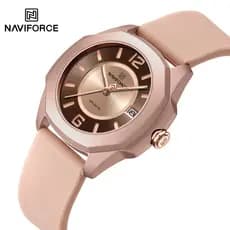 NAVIFORCE 7107 Relógio De Moda Feminino Coreano Estudantil Simples Silicone Esportivo De Alta Qualidade 50 Metros Relógios De Senhora À Prova D'água