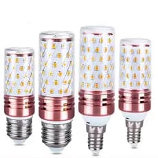 E27 E14 LED Lâmpada De Milho 12W 16W 6500K 3000K Parafuso Pequeno Doméstica