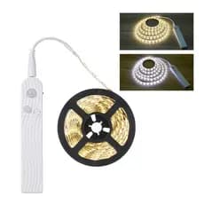 Luz LED com sensor de movimento PIR para escadas de armário de lâmpadas de cama