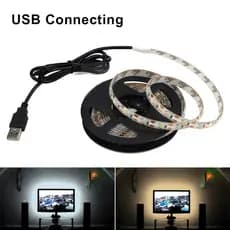 Fita LED USB 5V SMD 2835 Iluminação De Fundo De TV 1M 2M 3M 4M 5M Luzes Flexíveis Brancas Quentes Lâmpada De Natal Decorativa