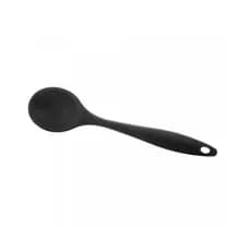 Colher para Servir de Silicone Preta 27cm x 6cm - Lyor