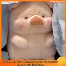 Bonito lulu porco boneca torrada porco brinquedo de pelúcia Super macio ganancioso porco boneca travesseiro menina prese