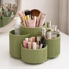 Organizador Giratório 360° Porta Maquiagem Skincare Perfume Multiuso pincel ORGANIZADOR