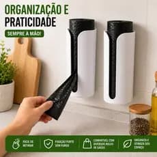 Suporte para saco de lixo Organizador de cozinha Suporte moderno para cozinha Puxa Saco