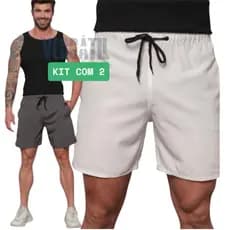 Kit 2 Shorts Tactél Elastano Masculino