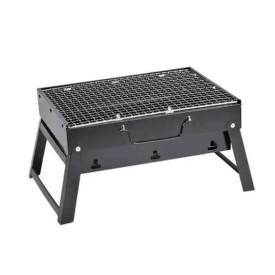 Churrasqueira Dobrável Portátil Maleta Carvão Metal - Envio Já!