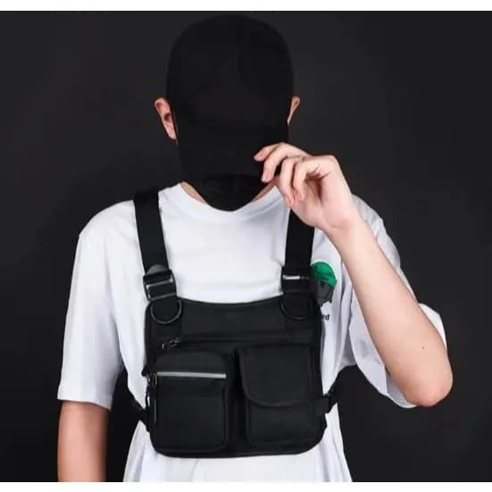 Pochete Peitoral Ajustável Estilo Bag Unissex Motoboy Envio Já!