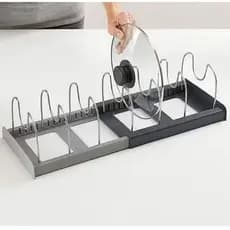 Suporte Organizador Expansível Cozinha Escorredor De Pratos Panelas Tampas Envio Já!